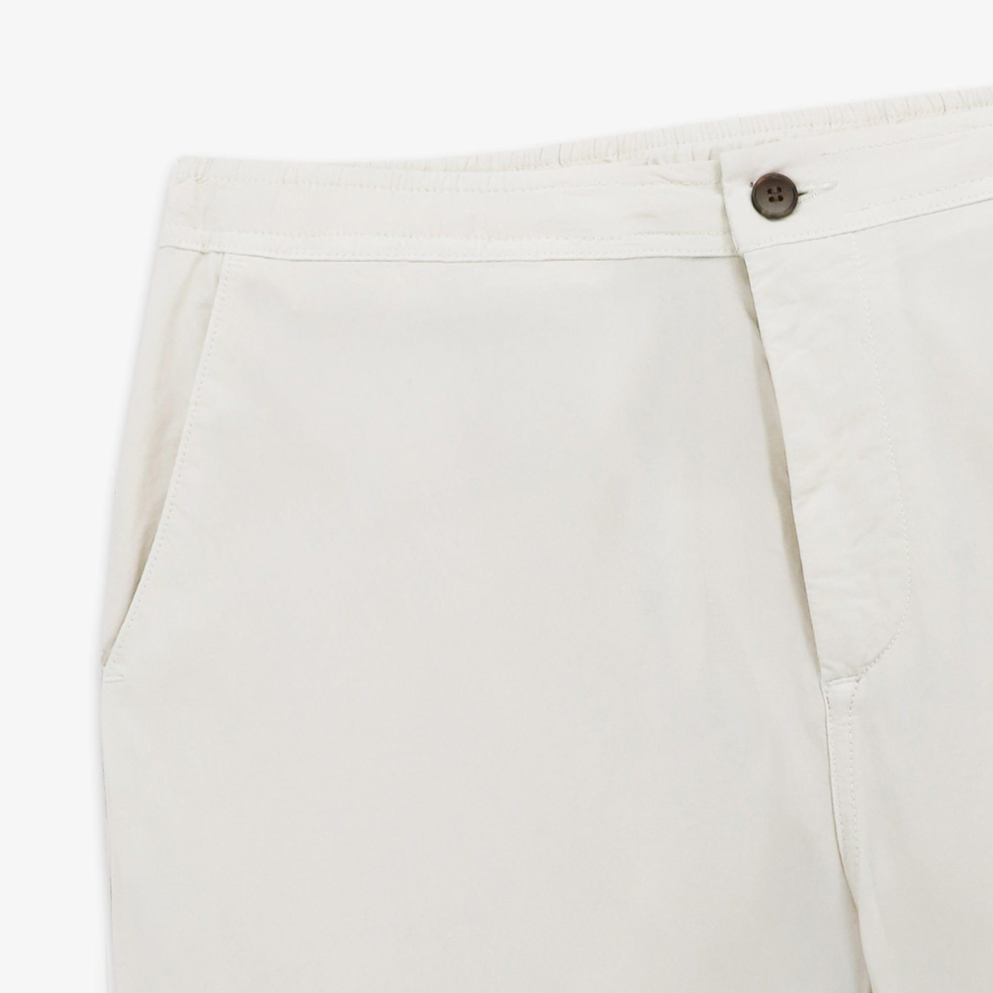 Chino 743 taille élastiquée toile parachute écru 3/3