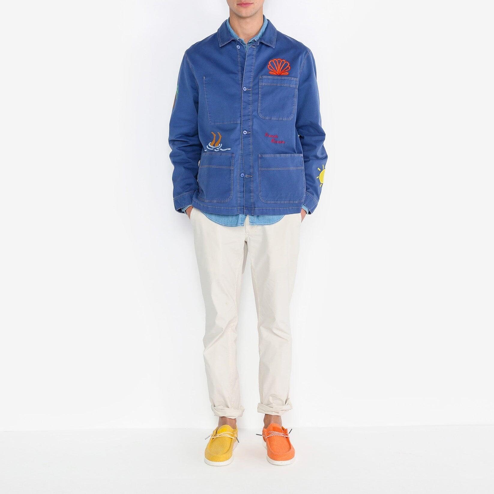 Chino 743 taille élastiquée toile parachute écru 2/3