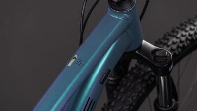 Cube aim pro 48 cm smaragdgroen/metalgrijs