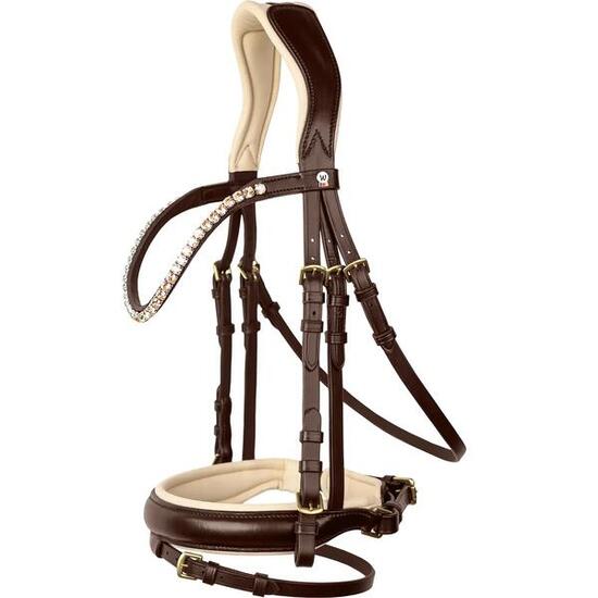 Bridon équitation pour cheval Waldhausen X-Line Ivory