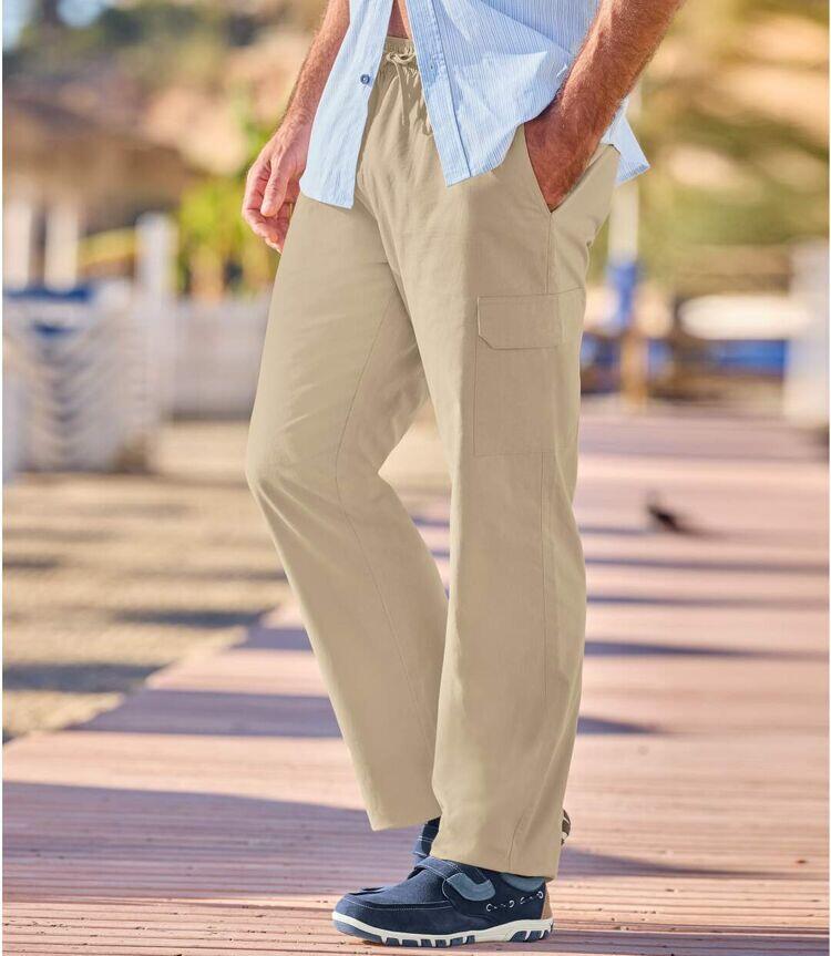 Pantalon Cargo Top Détente Beige  2/3