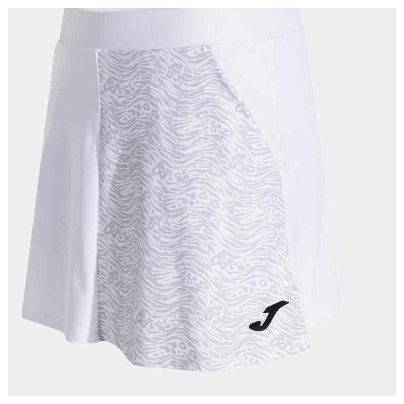 Joma Challenge 902605.200 saia branca feminina padel ténis com short integrado 3/5
