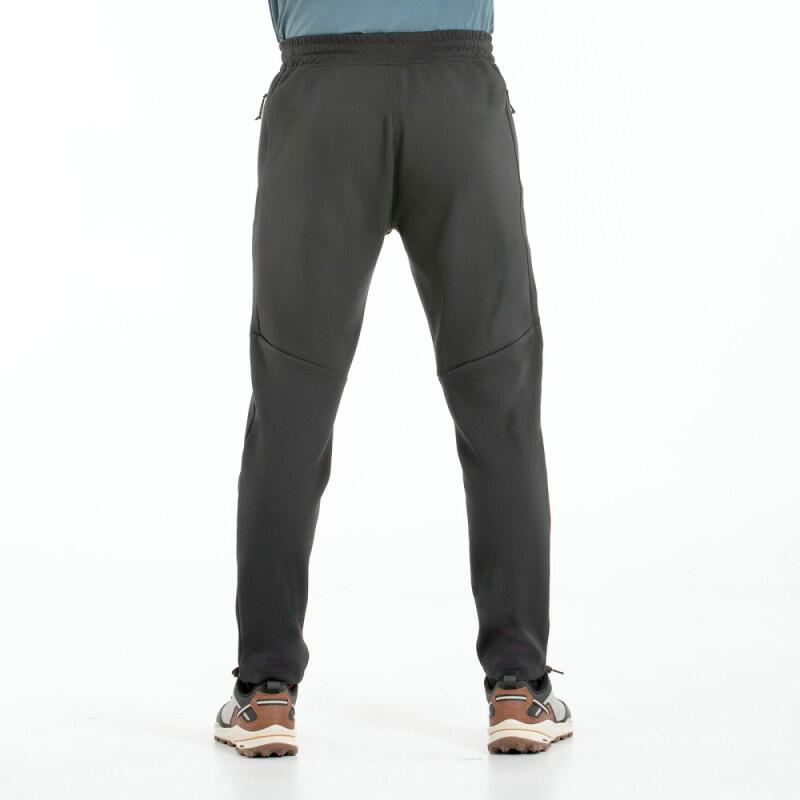 Pantalón deportivo - Cintura media, 2 bols., cordón - Negro/Gris 2/4