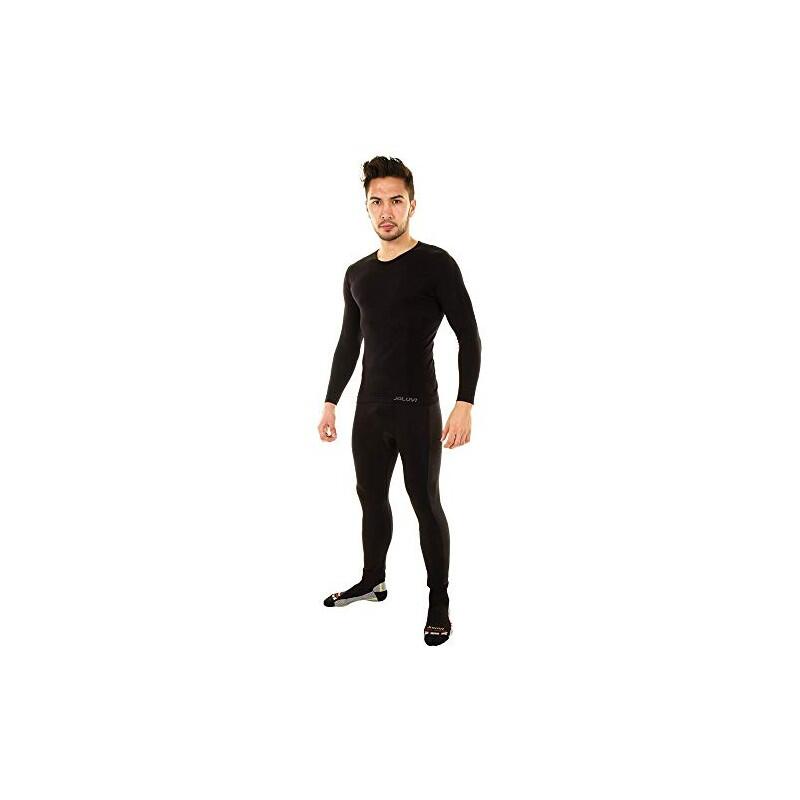 Pantalón térmico Joluvi 232956J niño, negro, sin costuras 4/4