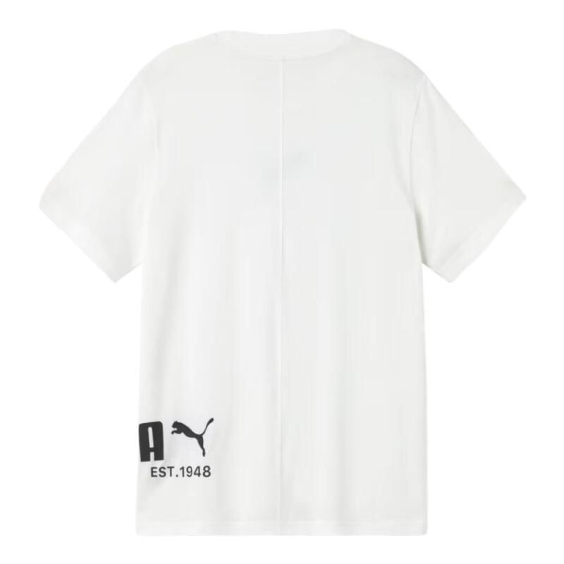 Puma Graphics Tee t-shirt bianco uomo manica corta 100% cotone 2/2