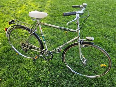 Batavus champion herenfiets 58 cm, 5 versnellingen, groen-greymetal.
