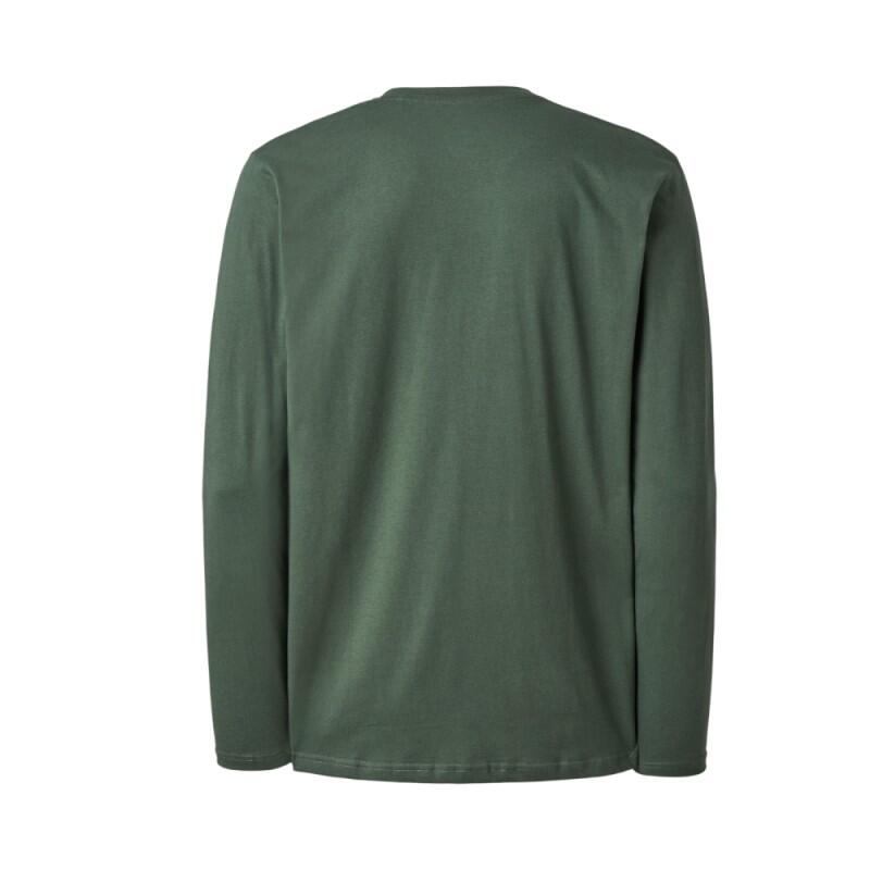 Ternua camiseta de manga larga algodón orgánico verde oscuro 2/2