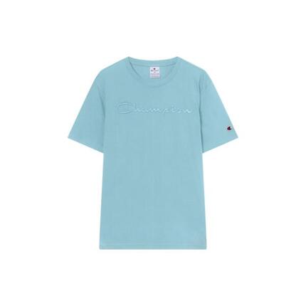 Champion heren T-shirt lichtblauw, 100% katoen, Regular Fit