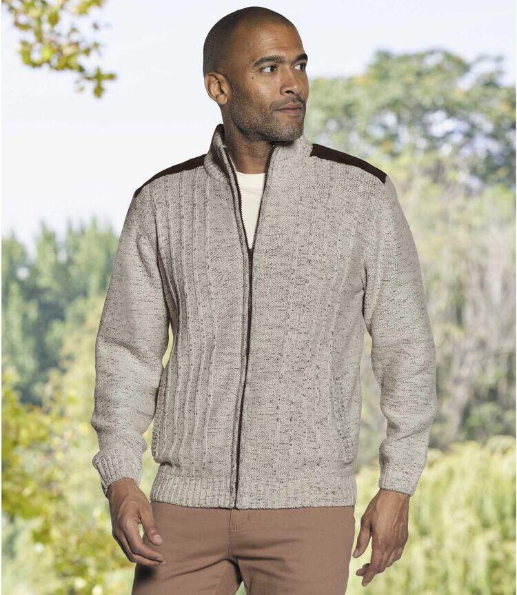 Blouson Tricot Casual Doublé Polaire 5/6