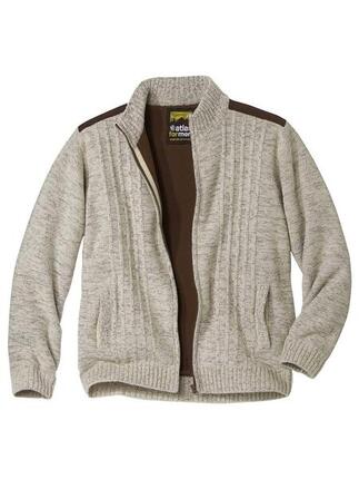 Blouson Tricot Casual Doublé Polaire