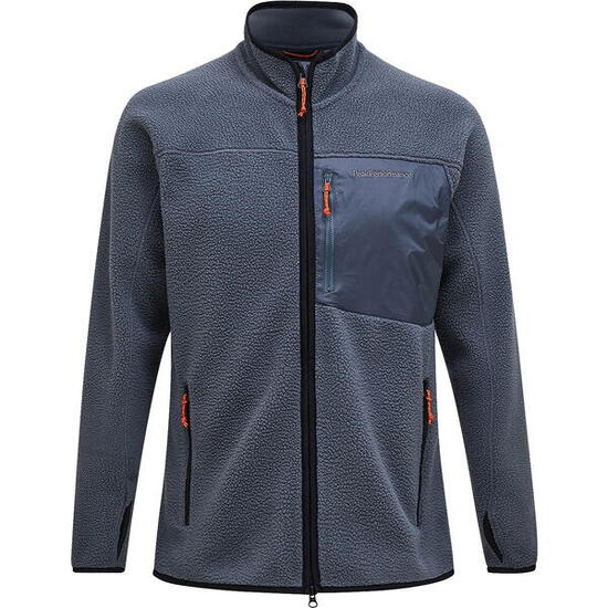 Veste Polaire Zippée Peak Performance Homme - Mountain Mist