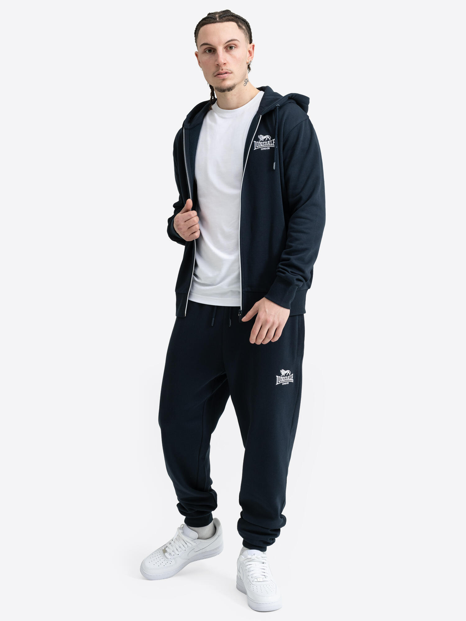 LONSDALE Herren Trainingsanzug mit Kapuze normale Passform ROTTINGEAN 4/7