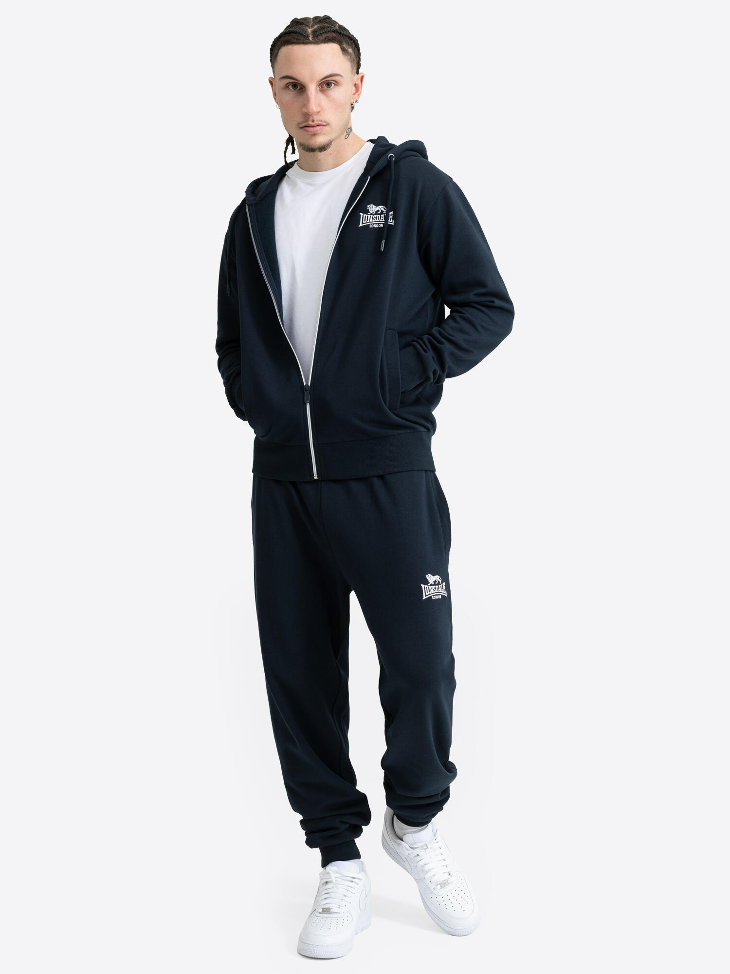 LONSDALE Herren Trainingsanzug mit Kapuze normale Passform ROTTINGEAN 3/7
