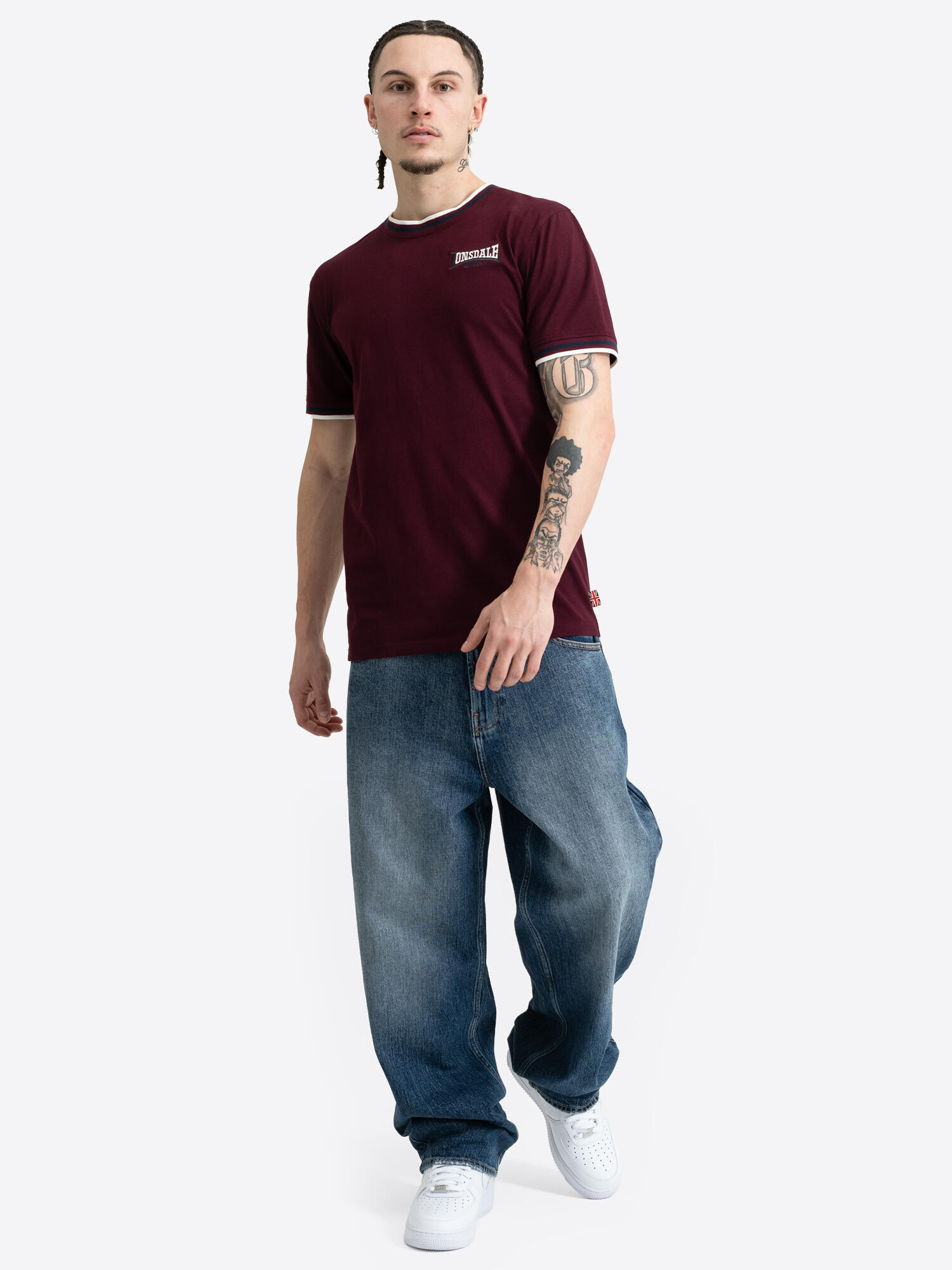 LONSDALE Heren-T-shirt slim fit QUIN 3/6
