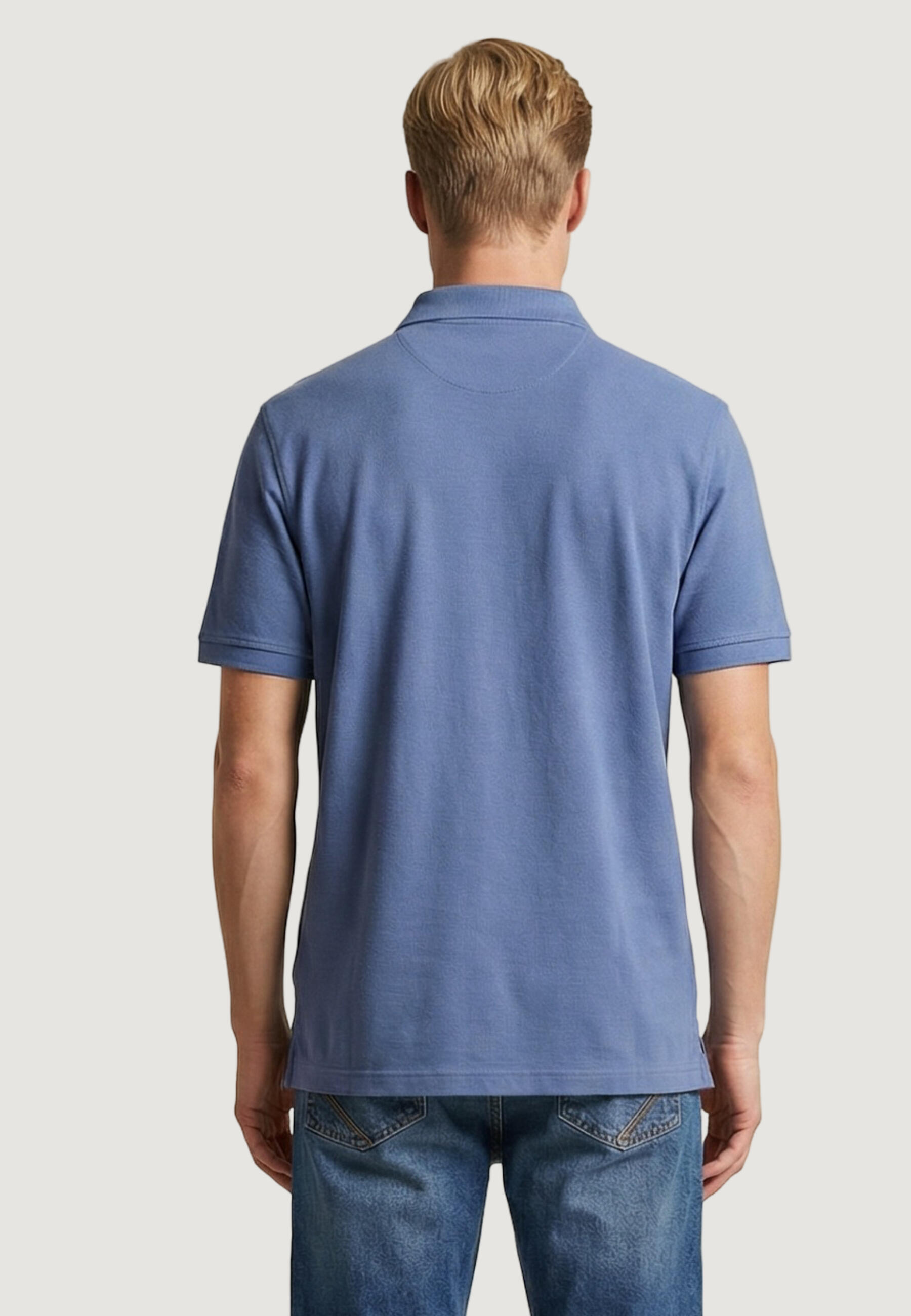 Polo maniche corte Uomo REG SHIELD SS PIQUE POLO Blu Chiaro 3/5