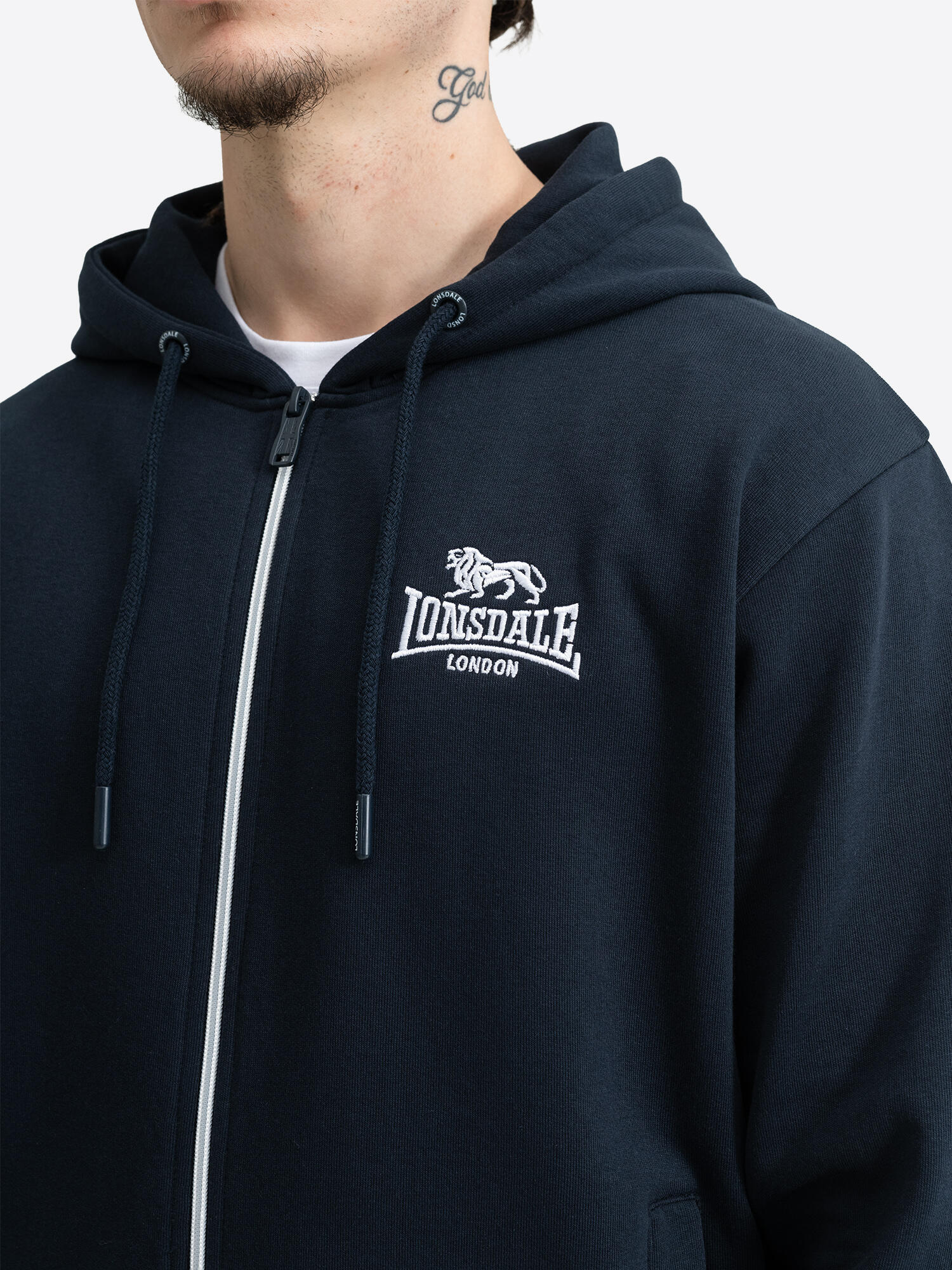 LONSDALE Herren Trainingsanzug mit Kapuze normale Passform ROTTINGEAN 6/7