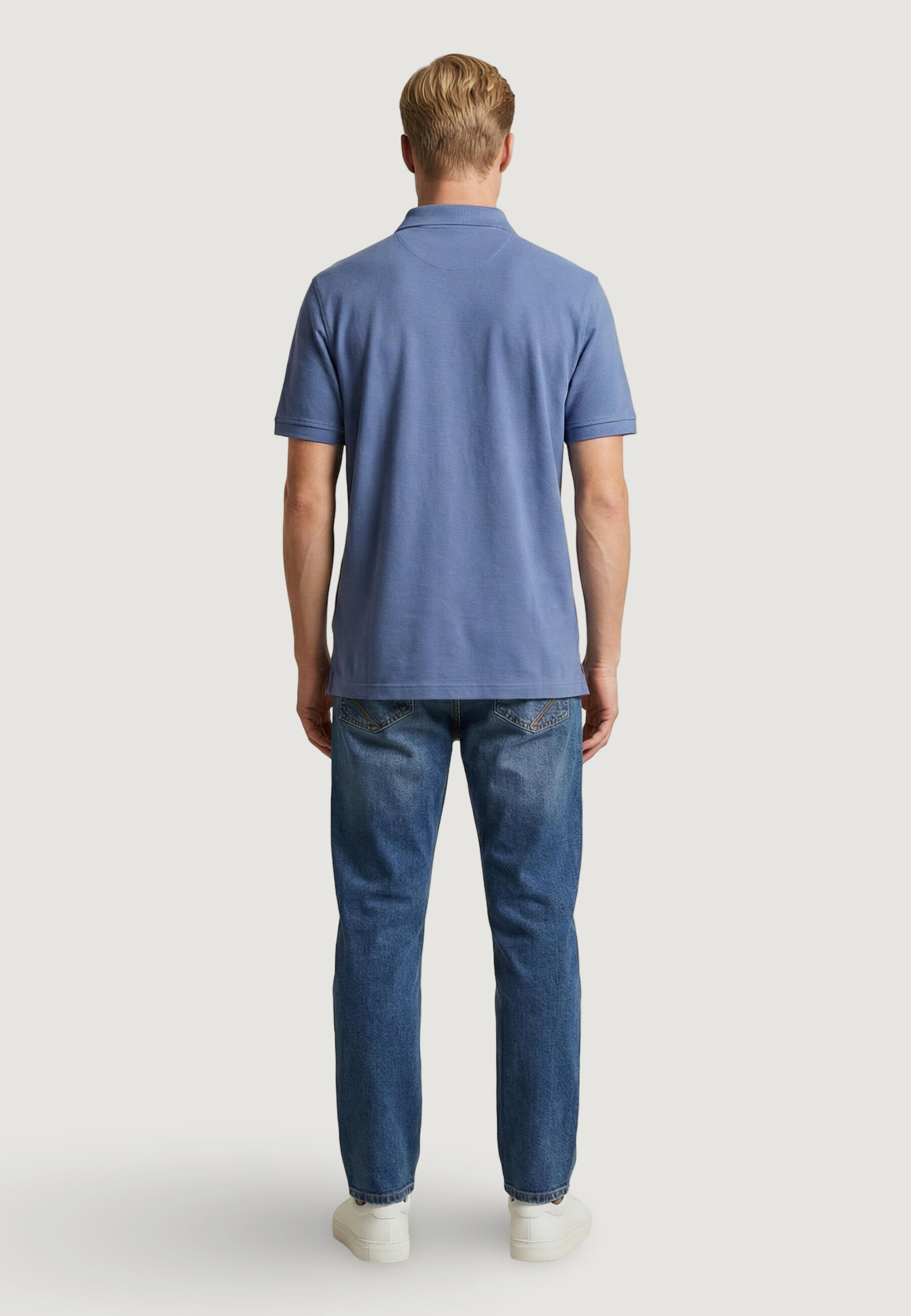 Polo maniche corte Uomo REG SHIELD SS PIQUE POLO Blu Chiaro 2/5