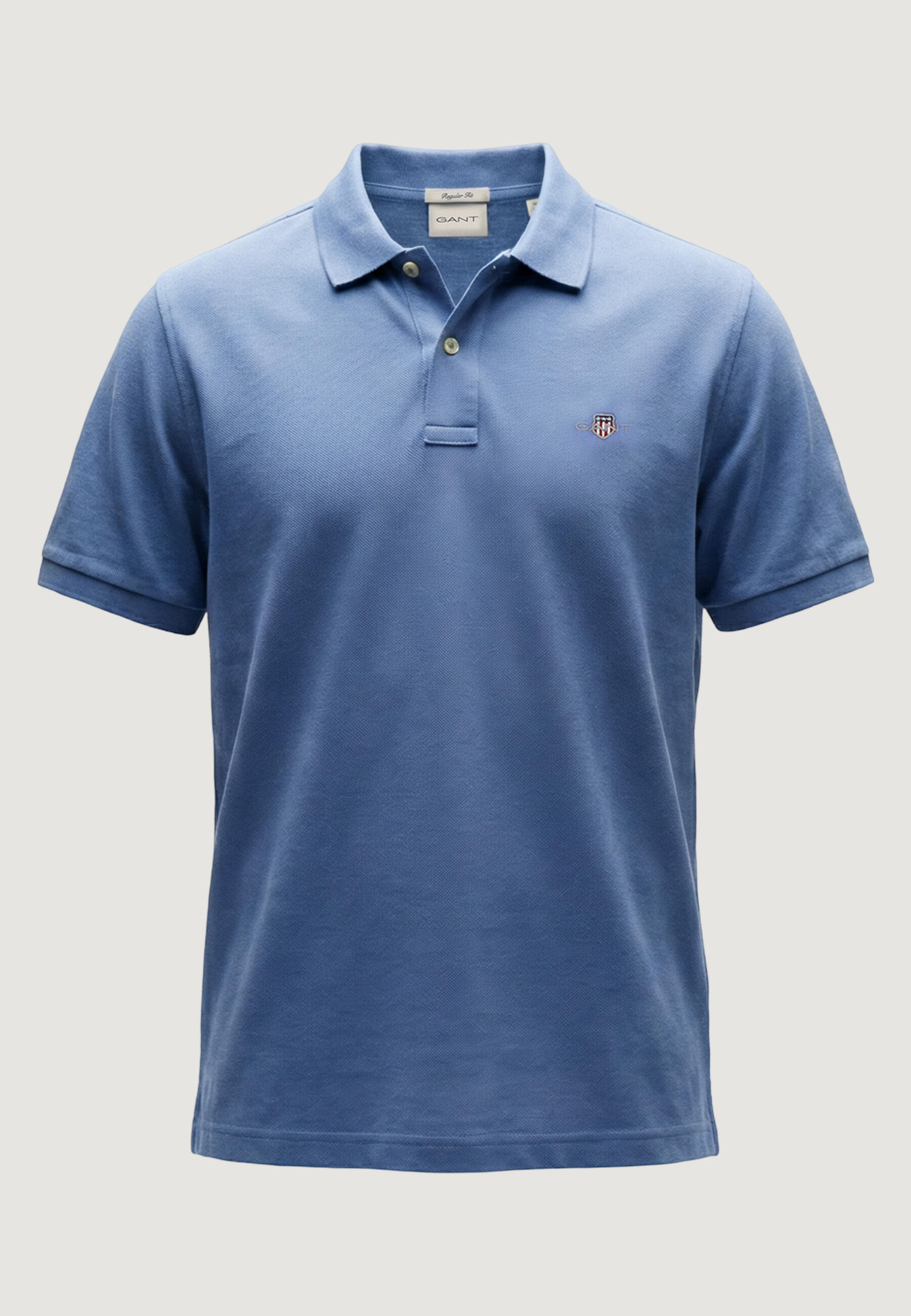 Polo maniche corte Uomo REG SHIELD SS PIQUE POLO Blu Chiaro 4/5