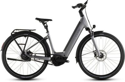 Cube supreme hybrid deluxe pro 600 54 cm, 600wh, metal/grijs