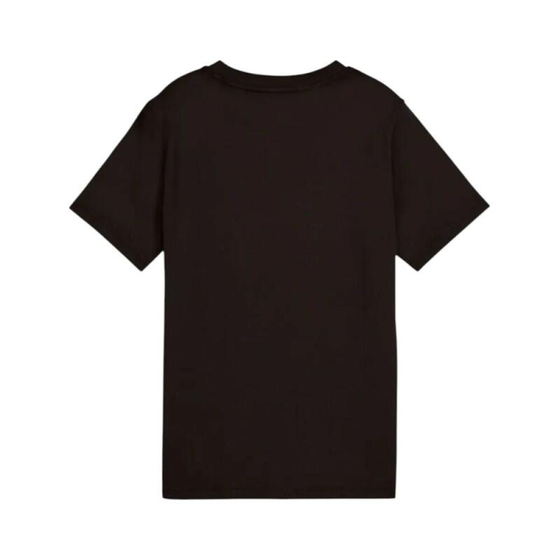 T‑shirt Puma ESS 2 Color junior unisexo preto com logo. 2/3