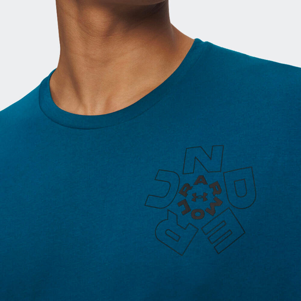 T-shirt UA M Radial pour homme Under Armour Bleu 3/3