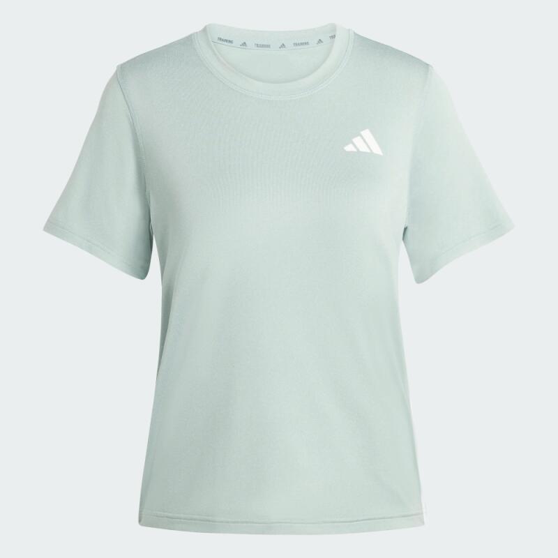 T-shirt Adidas Essentials 3-Stripes femme WOSA/WHITE, polyester recyclé 4/4