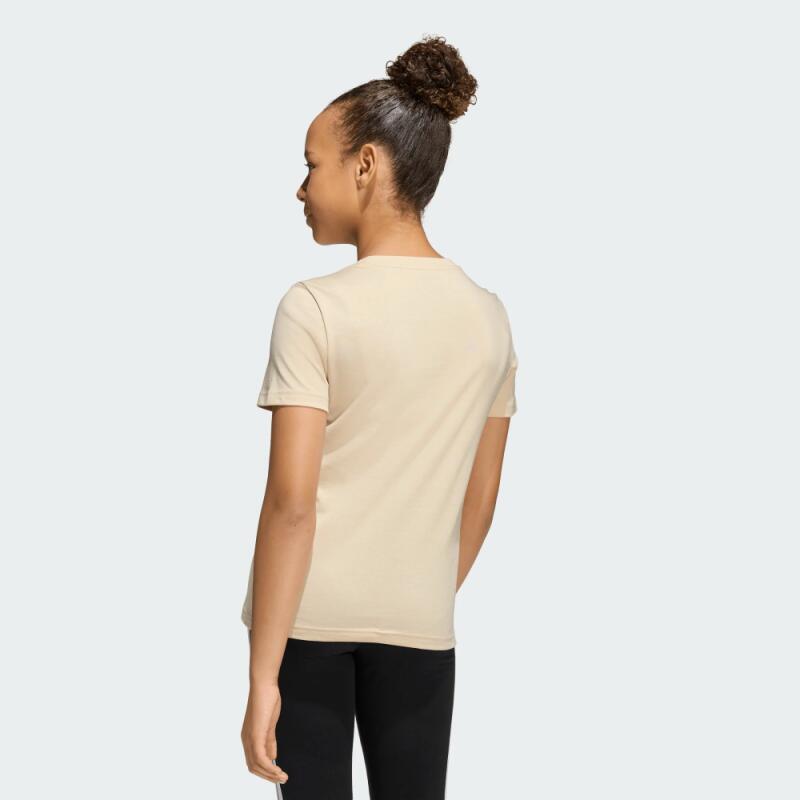 Adidas Mädchen T-Shirt Beige mit Animal-Print KG0103 2/4