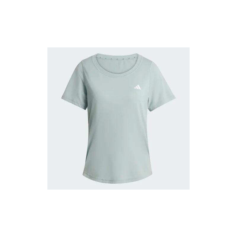T-shirt Adidas Essentials 3-Stripes femme WOSA/WHITE, polyester recyclé 1/4