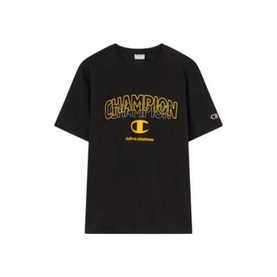Champion ss tee heren t-shirt zwart 222279-kk001
