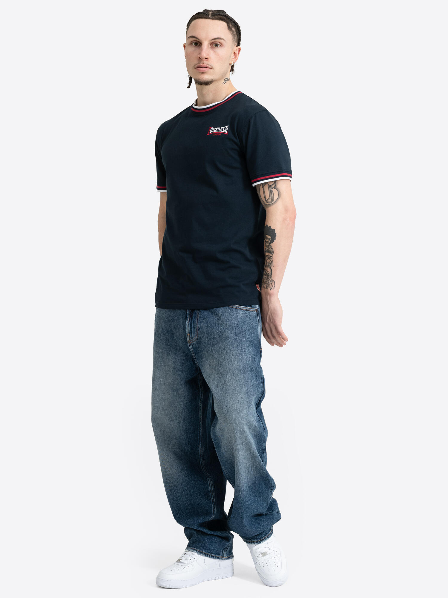 LONSDALE Heren-T-shirt slim fit QUIN 3/6