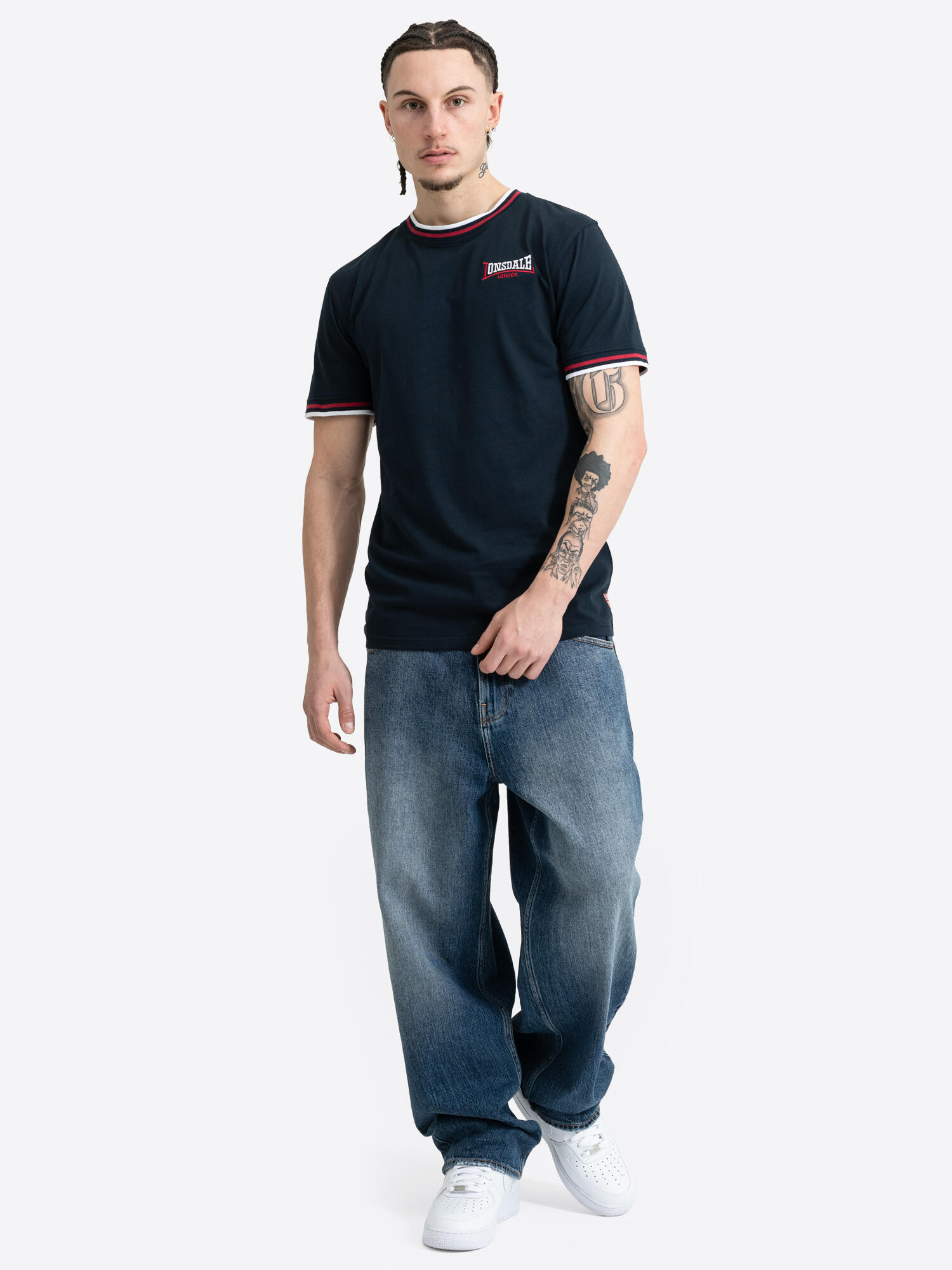 LONSDALE Heren-T-shirt slim fit QUIN 4/6