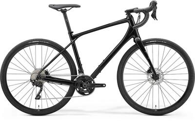 Merida silex 400 hybrid gravelfiets, 28", 20 versnellingen, zwart.