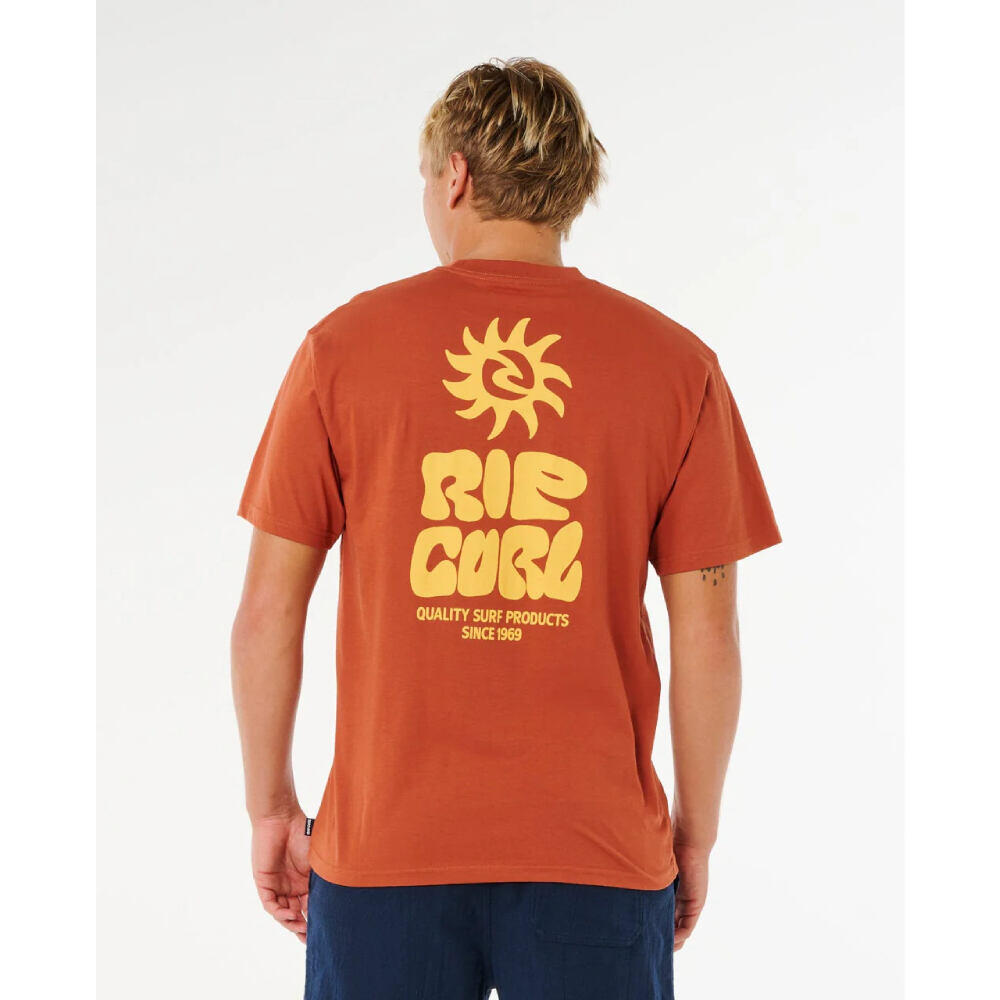Rip Curl Pacific Rinse Glass OFF TEE - Baked Clay 3/7