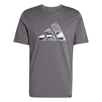 T-shirt gris Adidas avec logo camouflage