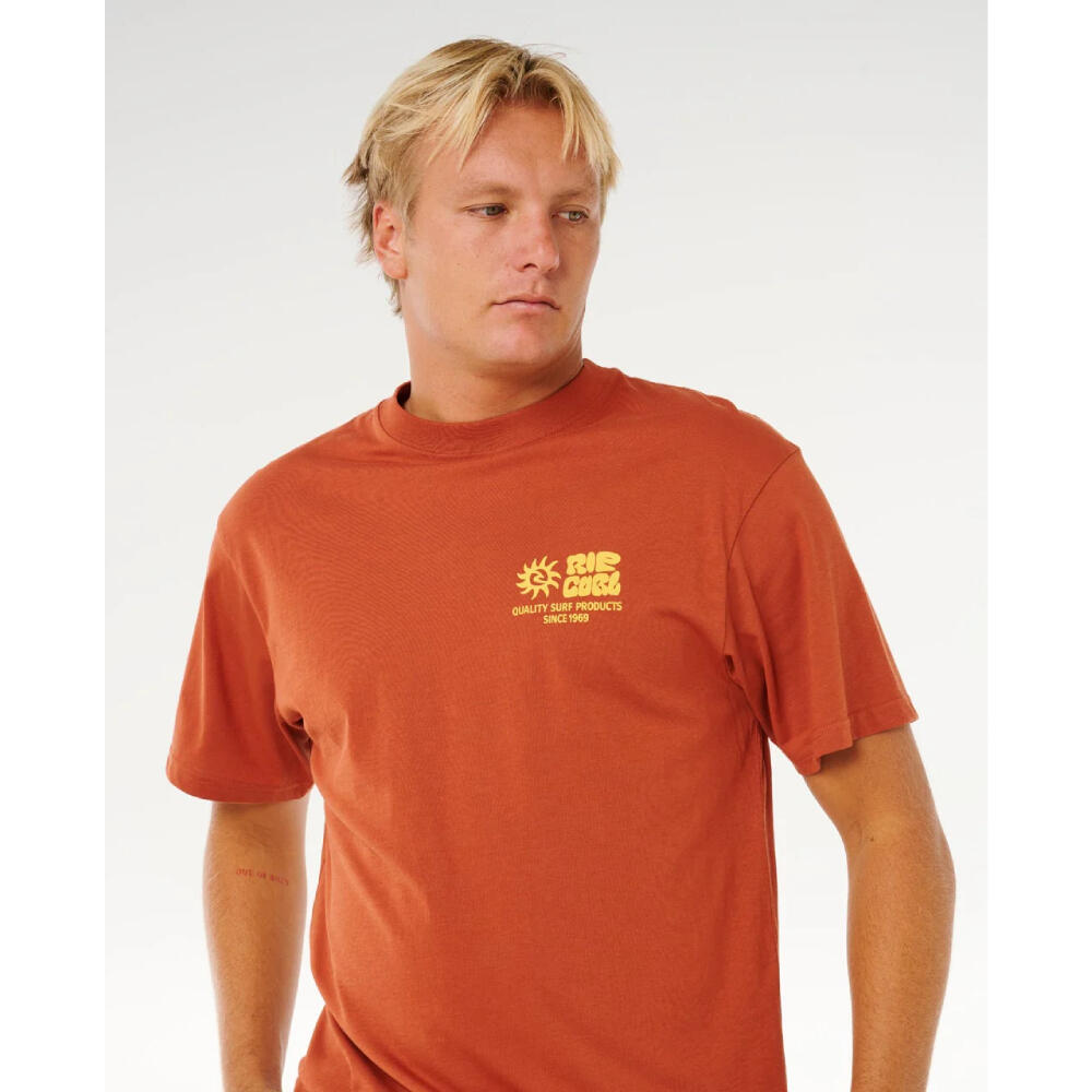Rip Curl Pacific Rinse Glass OFF TEE - Baked Clay 1/7