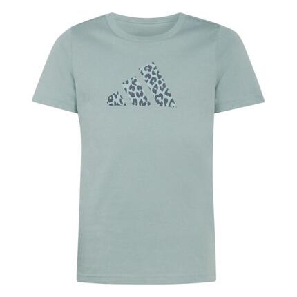T-shirt Adidas junior imprimé animalier vert - 100% coton