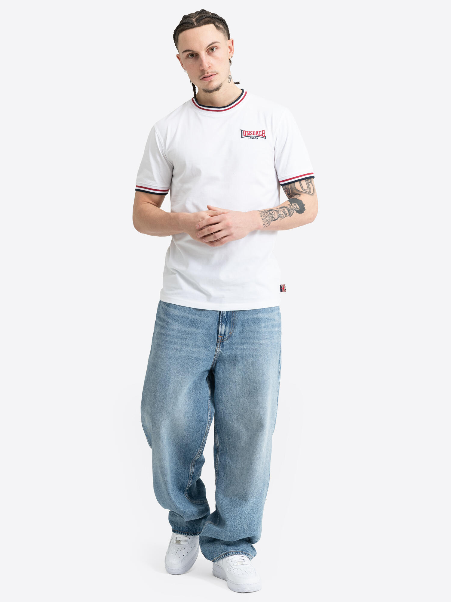 LONSDALE Herren T-Shirt schmale Passform QUIN 3/6