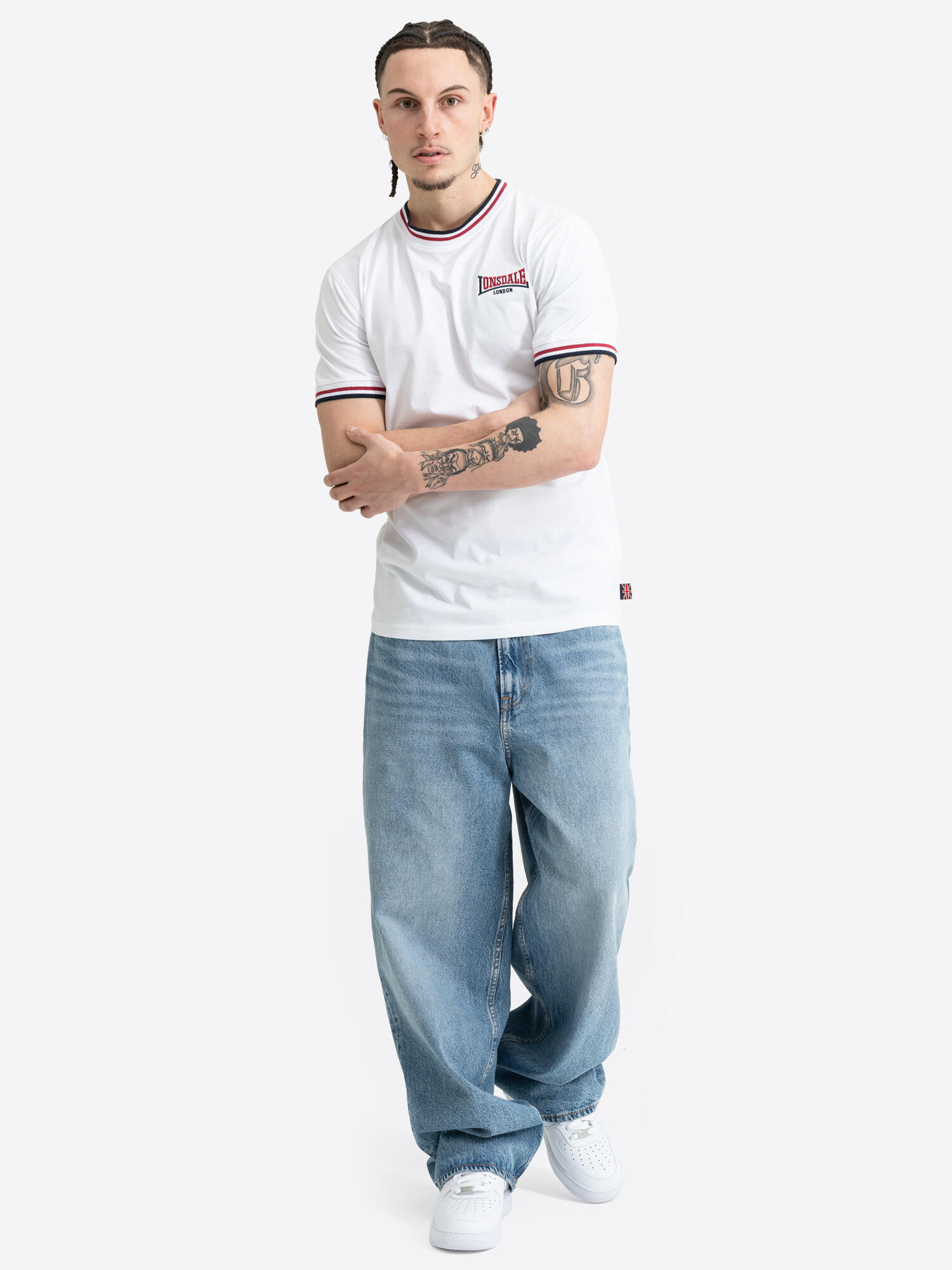 LONSDALE Herren T-Shirt schmale Passform QUIN 4/6