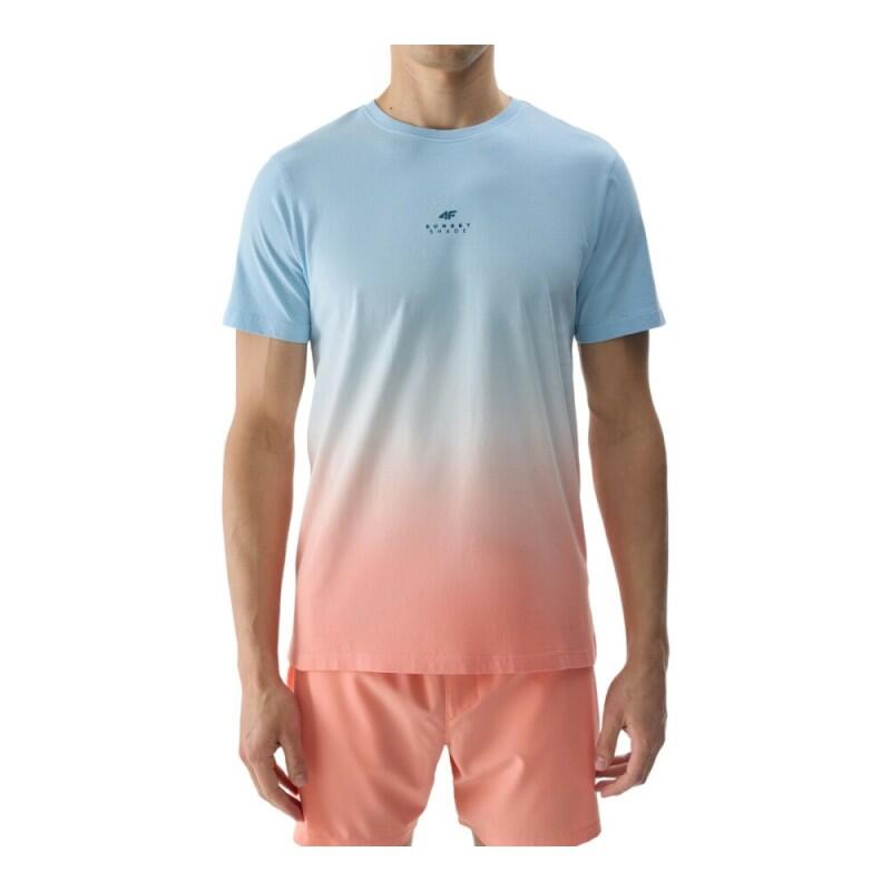 Camiseta de manga corta 4F M1290 para hombre, azul claro, talla L 3/3