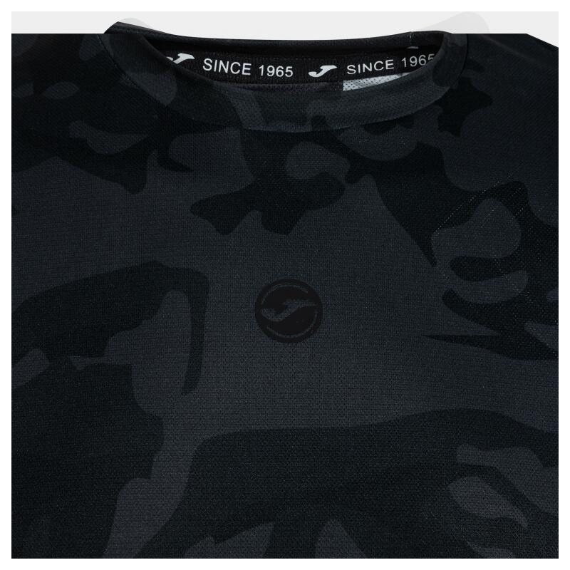 Camiseta Joma Manga Corta Indoor Negra-Gris 104497.100 3/4