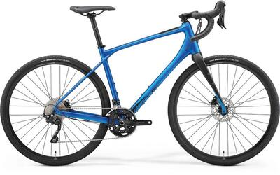 Merida silex 400 58 cm, zwart-blauw