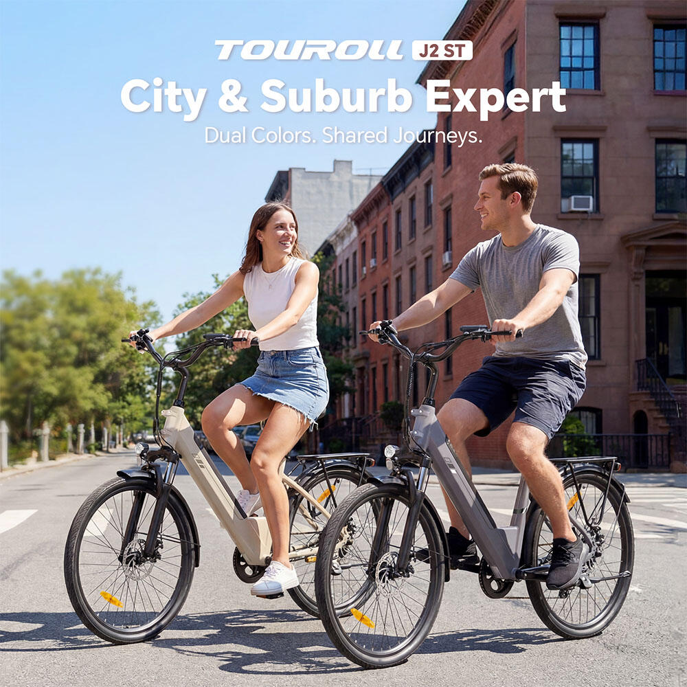 Vélo électrique urbain cadre bas moteur puissant autonomie 100 km J2 ST 5/7
