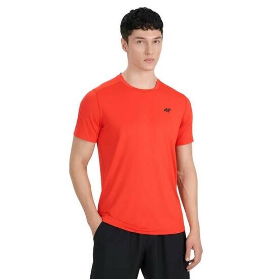 4F orange Herren Trainings-T-Shirt schnelltrocknend