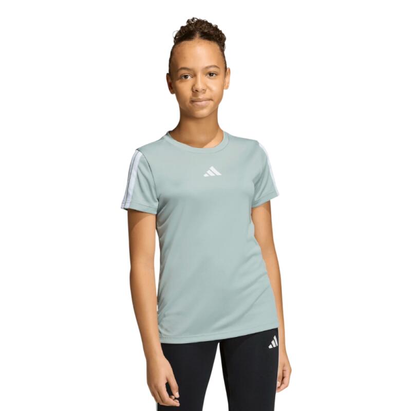 T-shirt verde adidas infantil KB6821 2/3