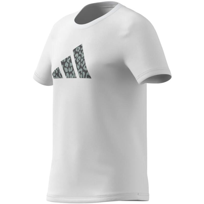 T-shirt Adidas Fille Blanc Animal Print KA2986 4/4