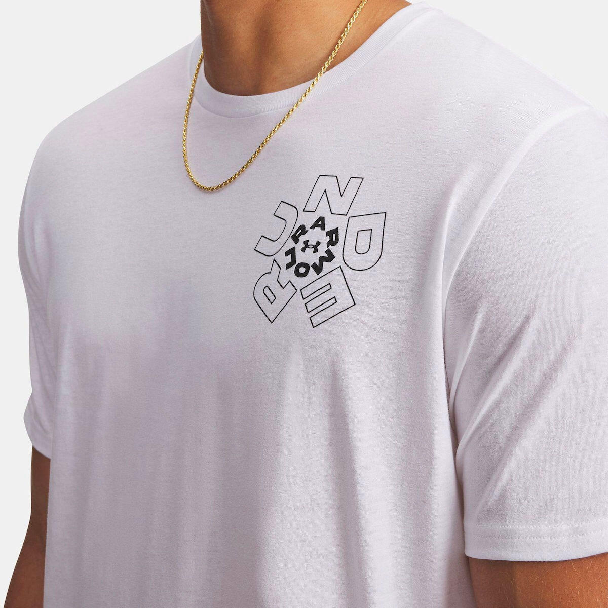 T-shirt UA M Radial pour homme Under Armour Blanc 3/3