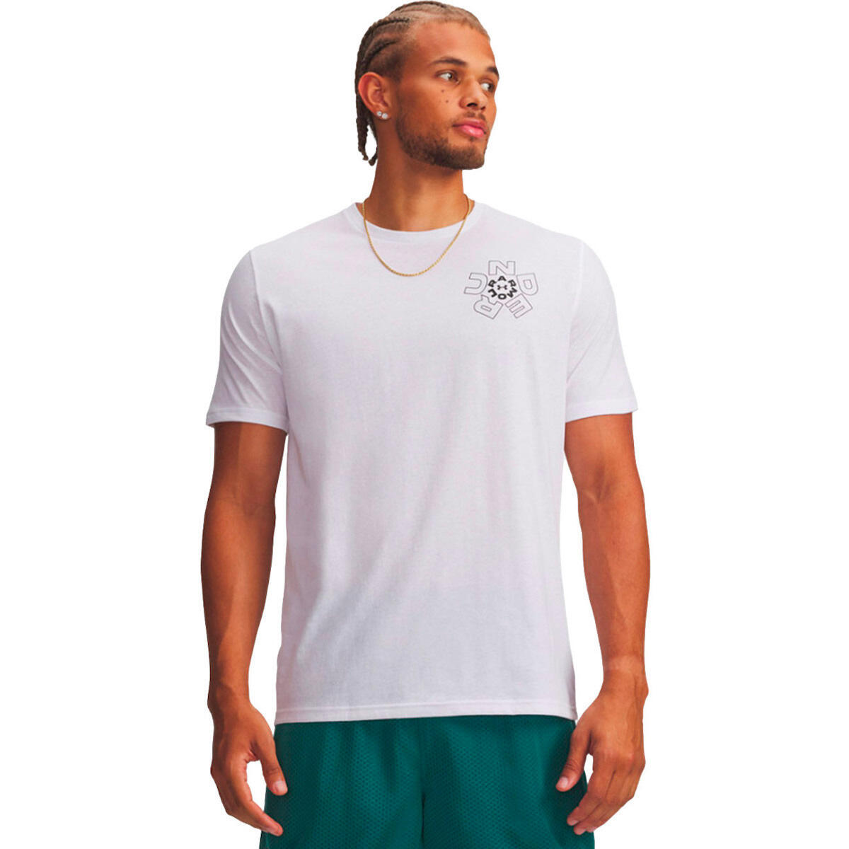 T-shirt UA M Radial pour homme Under Armour Blanc 1/3