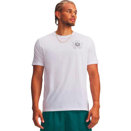 T-shirt UA M Radial pour homme Under Armour Blanc