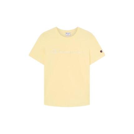 T-shirt femme Champion jaune, coton premium