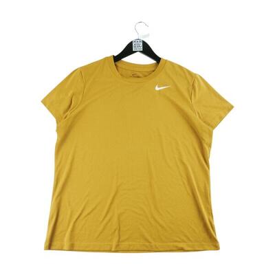 Tweedehands - nike dri-fit running dames t-shirt geel - als nieuw
